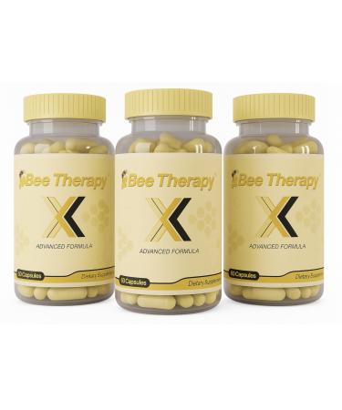 Bee Therapy X Venom Dietary Supplement - Glucosamine Turmeric Blend Improves Joint Health Mobility and Comfort Supplement - Extra Strength Pills - Natural Health Complex 180 Capsules Pack 3