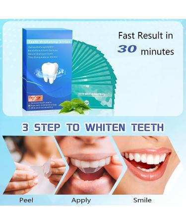 Non-Toxic Teeth Whitening Strips - Dentist Formulated for White, Non-Sensitive Teeth - 14 Treatments (28 Strips) for Whiter Teeth in 7 Days - Buy Online on GoSupps.com
