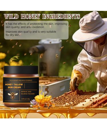 2Pcs Marromi Beef Tallow for Skin Tallow Honey Balm Organic Grass-Fed Beef Tallow Balm with Raw Honey Natural Soothing Moisturizing Anti-Aging Suitable for All Skin Types - Buy Online on GoSupps.com