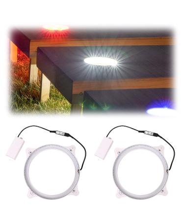 SPORT BEATS Cornhole Lights 3 Colors Switchable Cornhole Ring Led Lights for Hole and Board Led Cornhole Board Lights for Cornhole Toss Game 2 Set