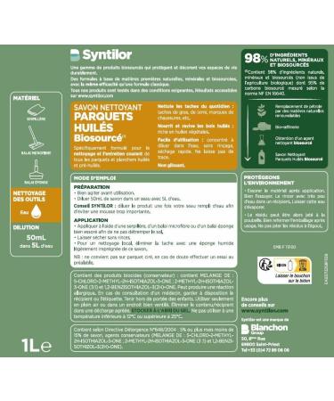 SYNTILOR - Organic Oiled Parquet Cleaner Soap 1L - Buy Online on GoSupps.com