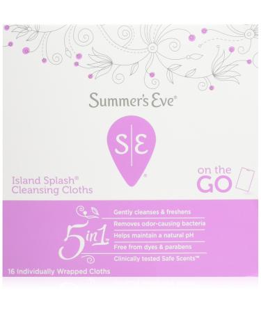 Summers Eve Cleansing Cloths, 16 Count (Pack of 2)
