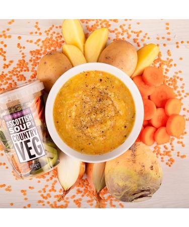 The Scottish Soup Company - Country Vegetable Chilled Soup - 600g Tub x 4 - Buy Online on GoSupps.com