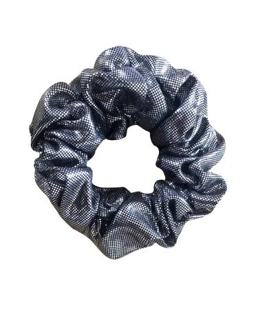6 Pack Glitter Metallic Hair Scrunchies for Girls - Grey Elastic Hair Bands for School Performance and Parties - Buy Online on GoSupps.com