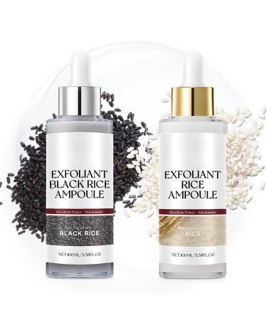 Yizemay Peel Shot Glow Rice Ampoule Duo peeling face with black and white rice gentle peeling & pore cleanser moisturizing blackhead remover for all skin types 1 piece 1er Pack
