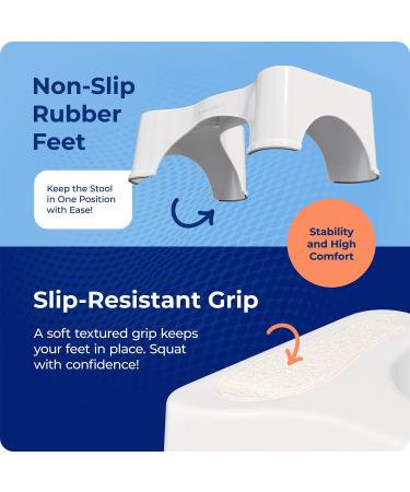 Squatty Potty 7 Inch White Toilet Stool - Original Bathroom Stool - Buy Online on GoSupps.com