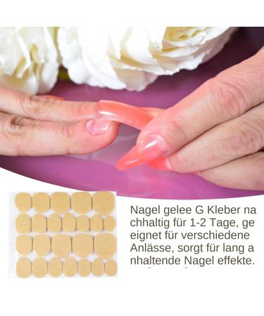 Generisch 24 Pcs Press On Nail Glue Strips 1 Sheet Clear Nail Glue Nail Glue Press On Nail Sticker Durable Double Sided Nail Glue Stick On - Buy Online on GoSupps.com