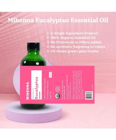 Eucalyptus Essential Oil | 100% USDA Organic | Therapeutic Grade for Massage Diffuser & Henna - 0.16 Fl Oz - Buy Online on GoSupps.com