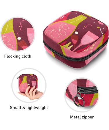 GIAPB Period Bag - Red Cup Color Period Pouch & Sanitary Napkin Storage - Travel Makeup Bag 3374 - Buy Online on GoSupps.com
