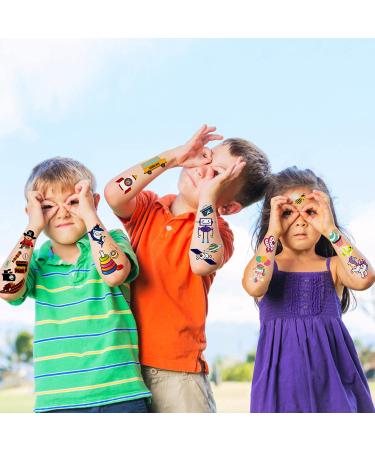 Cerlaza 220 Styles Luminous Temporary Tattoos for Kids - Unicorn, Dinosaurs, Pirate, Space, Mermaid Stickers - Party Favors for Boys & Girls - 20 Sheets - Buy Online on GoSupps.com