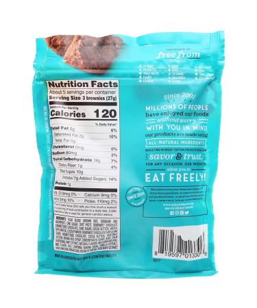 Enjoy Life Foods Mint Chocolate Brownie Bites - 4.76 oz | Gluten-Free & Delicious - Buy Online on GoSupps.com