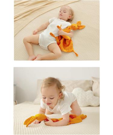 Bunny Security Blanket - Compact & Comfortable Lovey for Travel | Yellow Bunny Blanket - Perfect for Kids & Toddlers - Buy Online on GoSupps.com