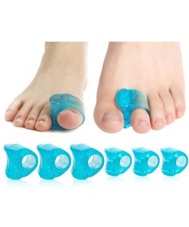 Dr. JK- Gel Toe Separators for Overlapping Toes 6 Pack Toe Separators for Women Toe Separators for Men Bunion Corrector for Women Toe Spacer Bunion Corrector for Men Bunion Toe Spacer