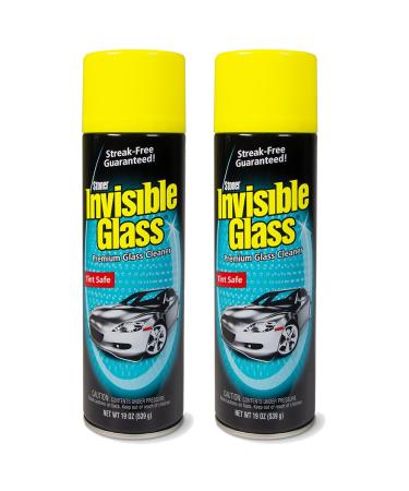 Invisible Glass 91164-2PK 19-Ounce Cleaner for Auto and Home for a Streak-Free Shine, Deep Cleaning Foaming Action, Safe for Tinted and Non-Tinted Windows, Ammonia Free Foam Glass Cleaner, Pack of 2 2 Pack Pack of 2