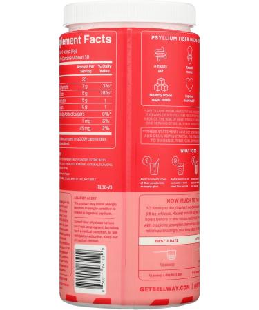 Bellway Super Fiber + Fruit Raspberry Lemon Powder - 8.3 oz (Pack of 1) | No Sugar Added, Gluten-Free - Buy Online on GoSupps.com