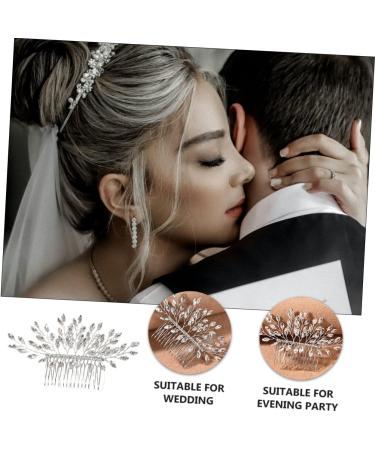 Hair Comb Hair Slide Combs Hair Side Combs Flower Hair Clips for Women Hair Accessories for Women Wedding Leaves Headpiece China Bride Rhinestones European and American - Buy Online on GoSupps.com