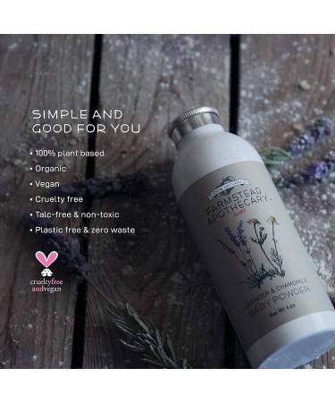 Farmstead Apothecary Natural Baby Powder Lavender Chamomile 4 oz - Pack of 4 - Buy Online on GoSupps.com