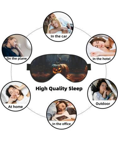 Fall Pumpkin Print Ultra-Soft Eye Mask | Light-Blocking for Ultimate Comfort & Restful Sleep - Shop Internationally - Buy Online on GoSupps.com