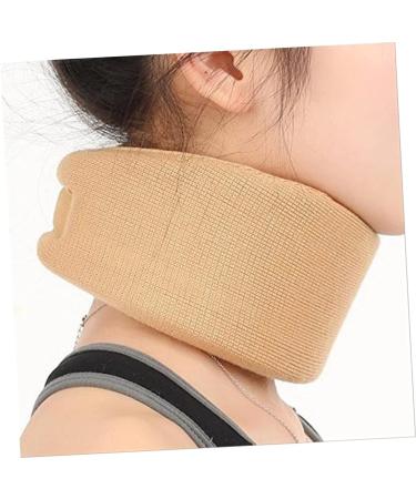 FOMIYES Neck Brace - Soft Foam Supporter for Posture & Spine Stabilization Unisex Khaki - Neck Guard Orthotics - Buy Online on GoSupps.com