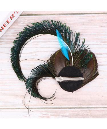 Kichvoe Peacock Hair Pins Cocktail Fascinator Hairpins Hair Fascinators for Women Prom Hair Accessories Prom Headpiece Pearl Hair Clip Peacock Hairpin Head Clip Miss Dish Shape - Buy Online on GoSupps.com