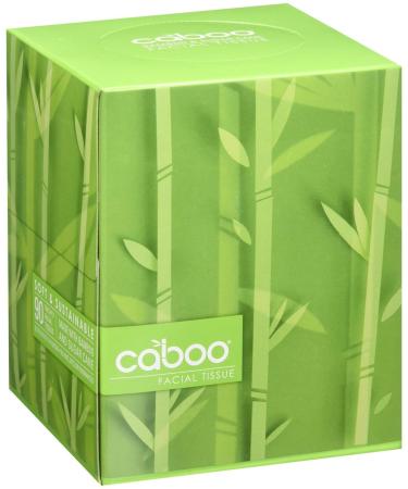 Caboo Soft and Sustainable Facial Tissue 90 Two-Ply Facial Tissues 8.3 X 7.8 in