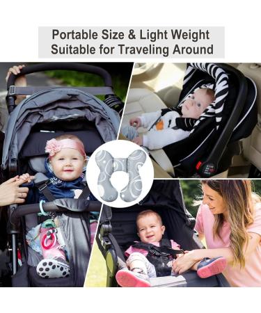 Vocheer Baby Travel Pillow - Upgraded Head and Neck Support for Pushchair, Car Seat, and Travel (White Circle) - Buy Online on GoSupps.com