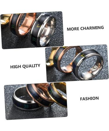 ABAODAM 2 STK Sensitive Couple Ring - Modern Men's Jewelry Stylish Cock Ring Delicate Temperature Lover's Ring - Adjustable Sizes (1.74x1.74cm) - Perfect Gift for Him - Buy Online on GoSupps.com