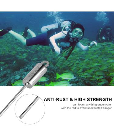 Alomejor Lobster Stick Scuba Diving Underwater Pointer Rod with Lanyard - Stainless Steel Noise Maker in Orange - Buy Online on GoSupps.com