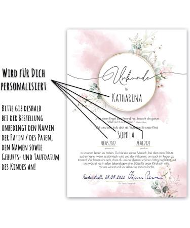 Buy Tinkerella Baptismal Certificate for Godparents | Perfect Gift Idea in Rose | International Shipping Available - Buy Online on GoSupps.com