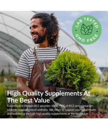 Futurebiotics Vitamin B12 1000mcg Vegetarian Friendly Non-GMO 250 Tablets - Buy Online on GoSupps.com