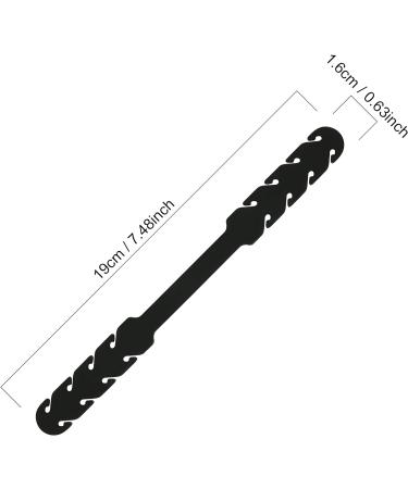 Welsberg 10x Black Mask Hooks - Adjustable Silicone Ear Strap Extension for Mouth Cover Masks - Buy Online on GoSupps.com