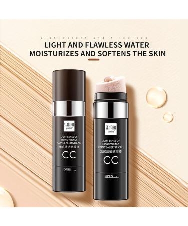 Mushroom CC Cream with Removable Sponge Head | Moisturizing BB Cream Stick (#01 White) - Buy Online on GoSupps.com