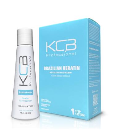 Brazilian Keratin 1 Step Keratin Hair Treatment Kit at Home. Keratina para Alisar el Pelo. Straightening and Hair Frizz Control All Hair Types Formaldehyde Free 3.38Floz
