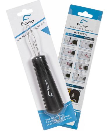 Button Hook and Zipper Pull: One-Handed Button Assist Device - Buy Online on GoSupps.com
