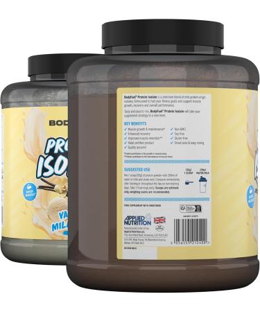 Applied Nutrition BodyFuel Protein Isolate Powder 26 g de prot ines isolat de prot ines de lactos rum et de lait pour la croissance et la r cup ration musculaires boisson prot in e facile m lang - Buy Online on GoSupps.com