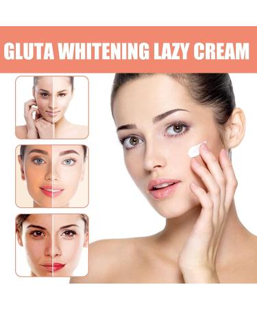 Kwiphiny Gluta Whitening Lazy Cream Orange Exfoliating Whitening Gel Gluta Whitening Facial Cream Whitening Facial Cream Lotion Moisturizing Lazy Cream 2pcs - Buy Online on GoSupps.com