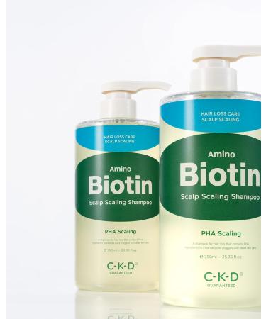 CKD Amino Biotin Scalp Shampoo - Hypoallergenic Hair Loss Relief & Gentle Cleansing for Oily/Sensitive Scalp - 25.4 fl. oz - Buy Online on GoSupps.com