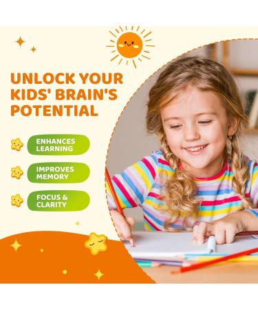 Magnesium Glycinate Gummies for Kids Brain Supplement for Memory and Focus with Phosphatidylserine L-Theanine Zinc for Kids & Adults Sleep Cognition Calm Strawberry & Banana Flavor 60ct Strawberry & Banana 60 Count (Pac  - Buy Online on GoSupps.com