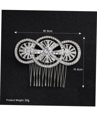 FRCOLOR Bride Insert Comb Tiara Bridal Hair Comb Wedding Headpiece Rhinestone Hairpin Bridal Headdress European and American Bride Hair up Bridesmaid Hair Accessories - Buy Online on GoSupps.com