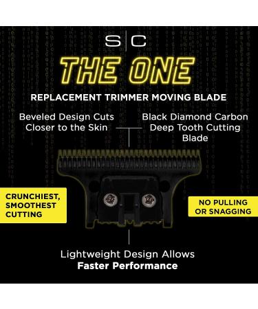 StyleCraft X-Pro Precision Gold Titanium Trimmer Blade Set - Replacement Fixed Blade with Black Diamond Carbon DLC - One Precision Deep Tooth Cutter - Buy Online on GoSupps.com