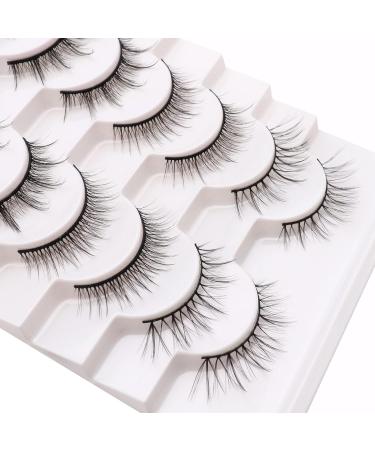 Losha Manga Lashes Fluffy Faux Mink Lashes Natural Look 5 Styles Mixed Fake Eyelashes 10 Pairs Anime Lashes Pack Look Like Individual Clusters| Mix Manga Lashes-Mix - Buy Online on GoSupps.com