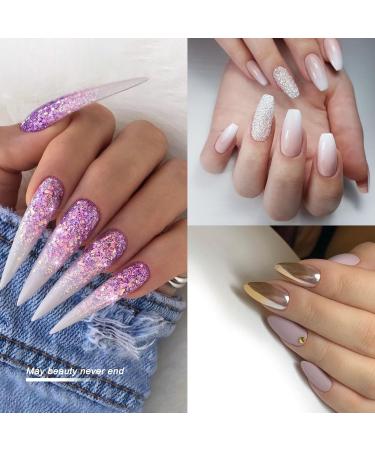 120 Stiletto Nail Forms Set - Dual Nail Forms for Polygel Extensions with Clips Brushes & Files | Perfect Gel Nail Shape Kit - Buy Online on GoSupps.com