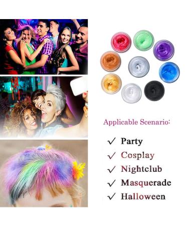 Buy Hair Wax Temporary Hair Color - Unisex Washable Plant Formula | 120g Blue - Vibrant & Natural Hair Dye - Buy Online on GoSupps.com