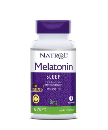 Natrol Melatonin Time Release 3 mg 100 Tablets