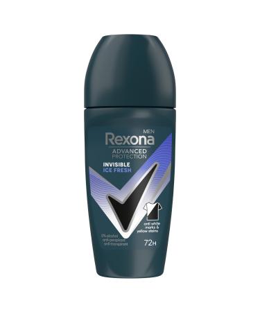 Rexona Rexona Men Advanced Protection Invisible Ice 72-Hour Roll-On Antiperspirant Deodorant with Body Heat Activated Technology 50 ml