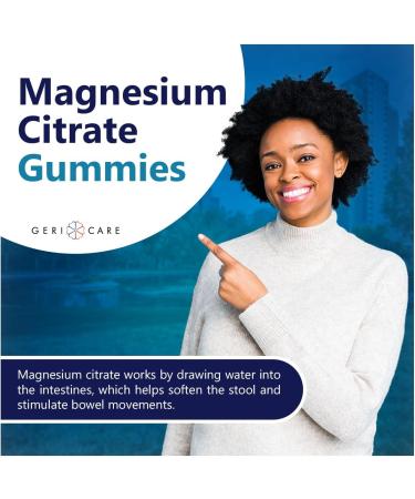 GeriCare Stool Softener Gummies Compare to Colace Stool Softener Gummy Magnesium Citrate Laxative Vegan Gluten-Free Berry Flavor for Gentle Constipation Relief & Digestive Health 60 Count (1pk) 60 Count (Pack of 1) - Buy Online on GoSupps.com