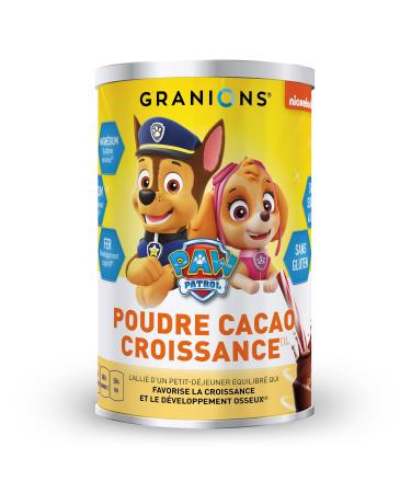 GRANIONS PAT PATROUILLE Growth Cocoa Powder | Food supplement | Growth bone development | Magnesium calcium