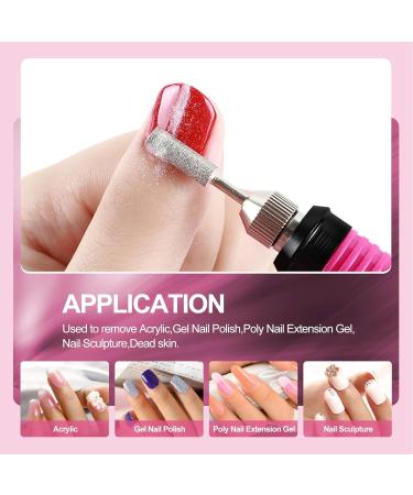 PEACECOLOR Red Mini Nail Drill Machine Electric Nail Files for Beginners Professional Compact Nail Drill Machine Set for Acrylics Nails Electronic Equipment Home Salon DIY Nail Art Use Xa-29 - Buy Online on GoSupps.com
