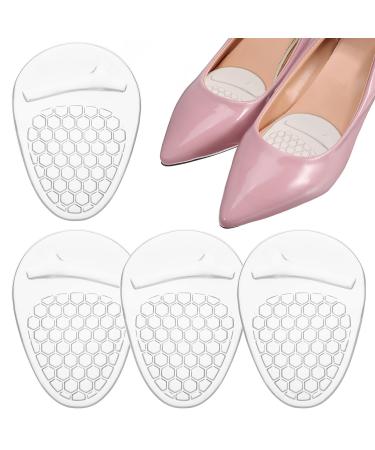 Beaupretty 2 Pairs Shoe Inserts High Heel Comfort Pads Silicone Shoe Cushions Shoes Gel Pads Forefoot Pads Ball of Foot Cushioning Pads