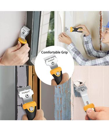 Multi-Purpose Razor Blade Scraper | Razor Scraper Set w/ 10pcs Extra Blades Cleaning Scraper Tool - Window Scraper  Glass Scraper  Blade Scraper  Paint Scraper  Oven Scraper- Extendable-Handle Design - Buy Online on GoSupps.com